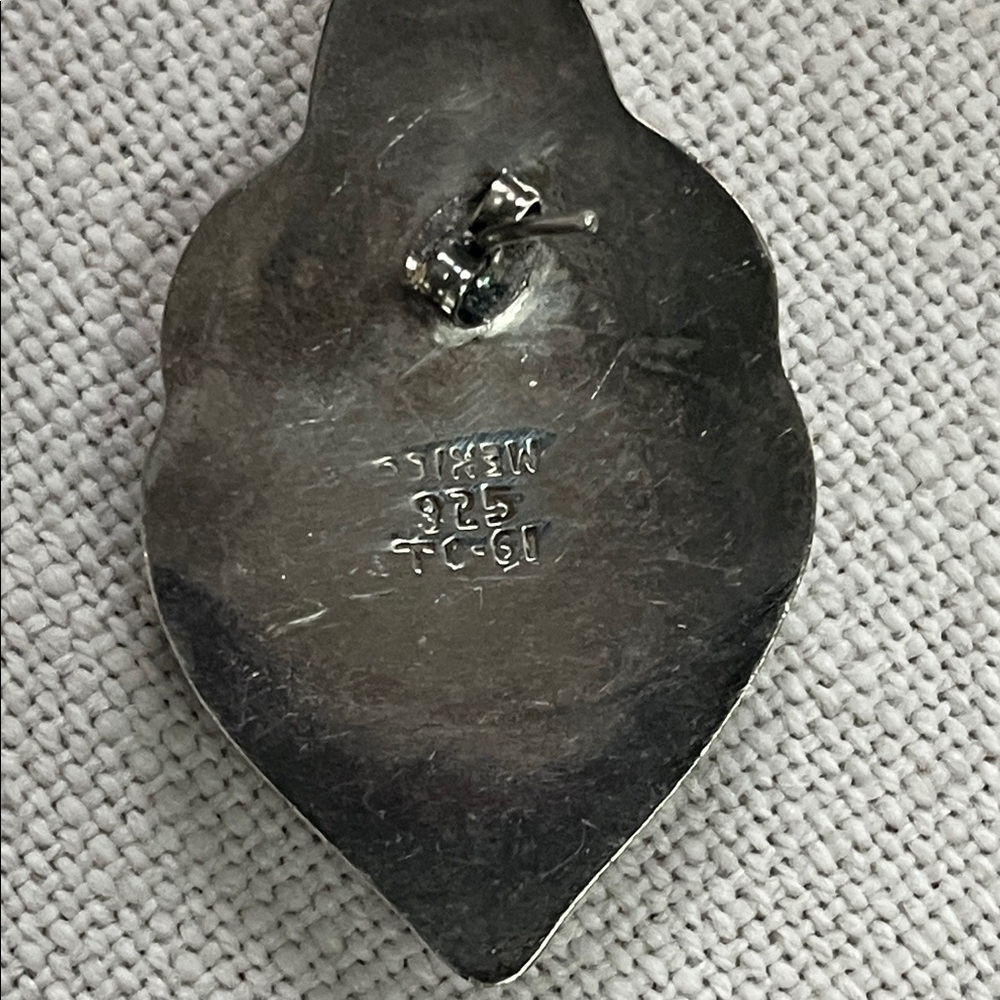 925 Silver Leaf-Shaped Earrings - image 3